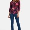 T-shirt Med 3/4 ærmer - Fuchsia Rød